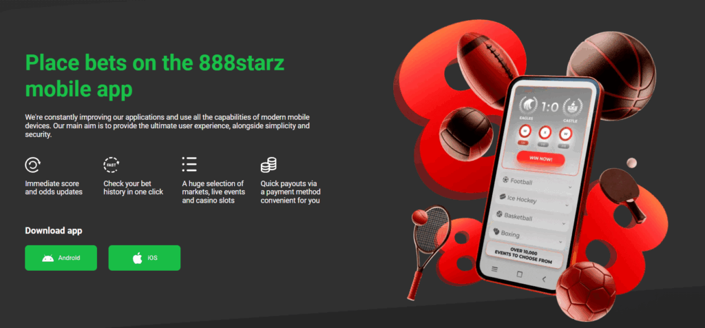 Installing 888starz Android: Download
